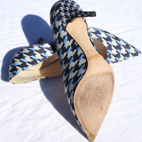 ☆SOLD☆ Dior Houndstooth Pointy Toe Pump - Picture 6 of 7